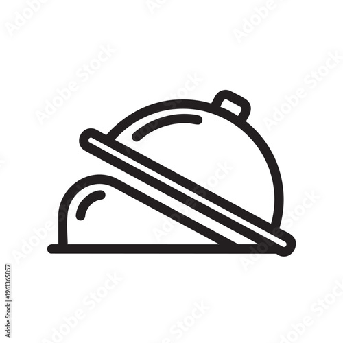 An illustration of a covered serving dish with a lid on a plate is shown.