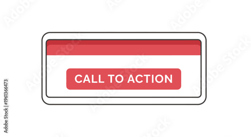 Red Call to Action Button.