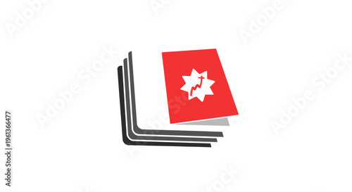 Red Card with White Star Symbol.