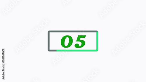 10 Second Countdown Timer Digital Clock for Presentation and Events