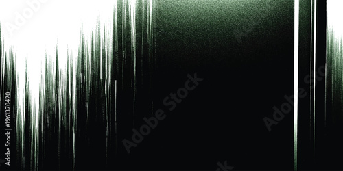 Abstract dark background with vertical white light streaks and a grainy textured overlay effect Vector, illustration