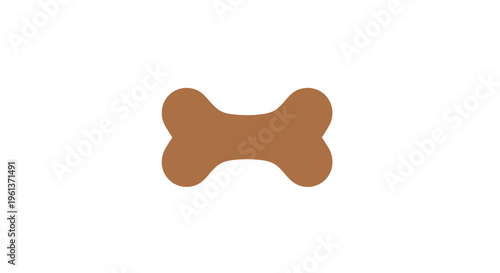 Simple illustration of a brown bone against a plain white background