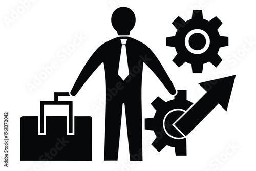 productivity vector icon silhouette