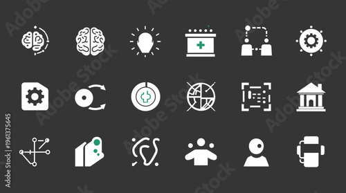 A minimalist white geometric shape on a dark background, conveying simplicity and modernity.