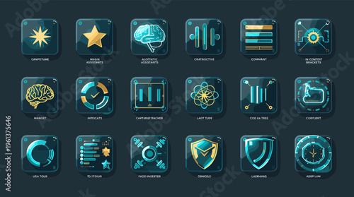 A modern, glowing blue button on a dark background, conveying innovation and technology.