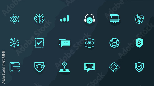 A dark background with a neon blue circuit board design, conveying innovation and technology.