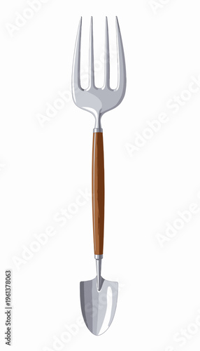 Versatile Gardening Tool Combining a Durable Shovel and Sturdy Fork for Efficient Planting and Soil Maintenance in Home and Outdoor Gardens