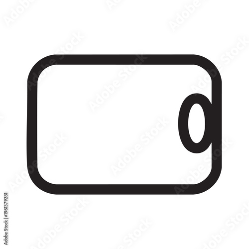 Cutting board outline prepared for clear view