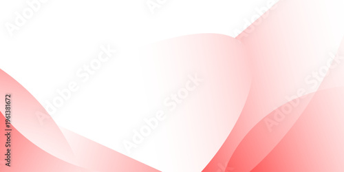 Minimal elegant Red and white bright wave abstract background. vector illustration