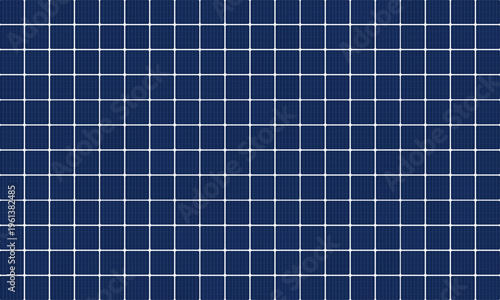 Modern solar panel background with photovoltaic cells in perspective view. Renewable energy and sustainable technology concept.	