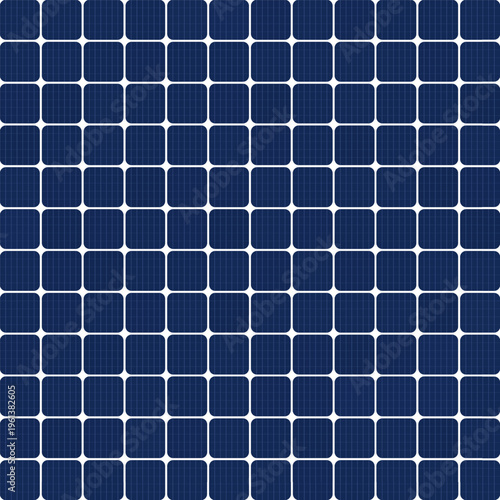 Macro view of a single highly efficient solar photovoltaic cell texture. Detailed silicon wafer with electric wires pattern for sustainable power generation.