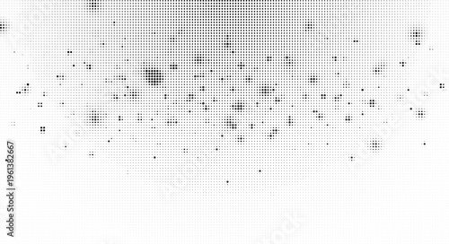 Abstract pattern of grey dots and transparent grid creating futuristic digital texture.