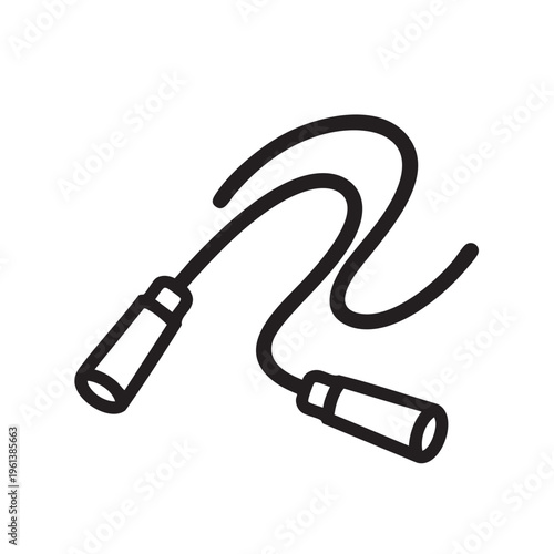 Person skipping rope in outdoor setting with fitness equipment and joyful expression.