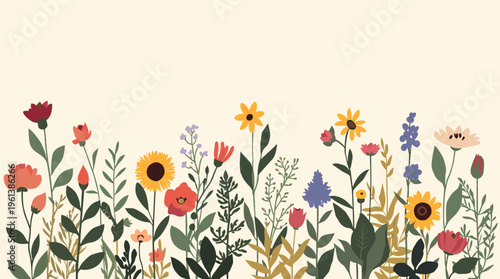 A serene and modern illustration of plant leaves on a soft background, evoking a sense of calmness and simplicity.