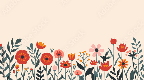 A serene and modern illustration of plant stems and leaves in muted earthy tones, perfect for designs requiring a natural and calming aesthetic.