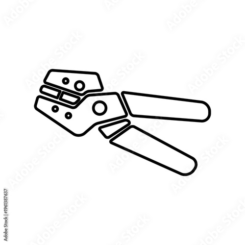 ペンチの線画アイコン