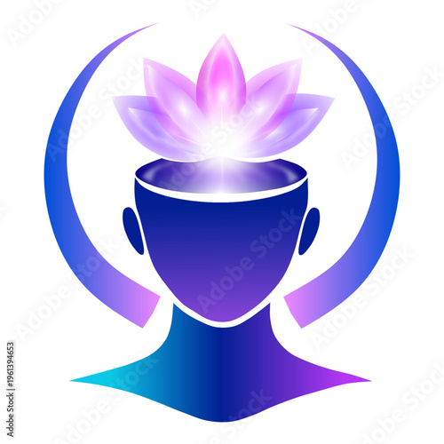 Digital awakening and expansion of consciousness. A symbol of expanding consciousness, awareness, spiritual growth, and inner transformation.