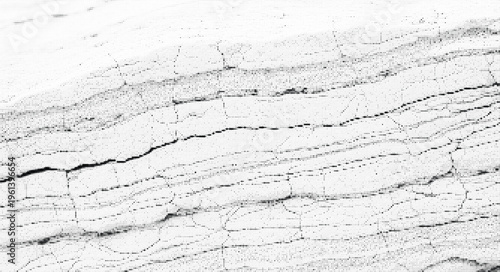 Abstract cracked surface texture with digital lines on grey background for design.