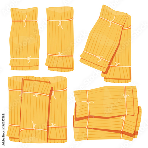 Tamales or tamal, a traditional Mesoamerican dish in corn husks for Cinco de Mayo