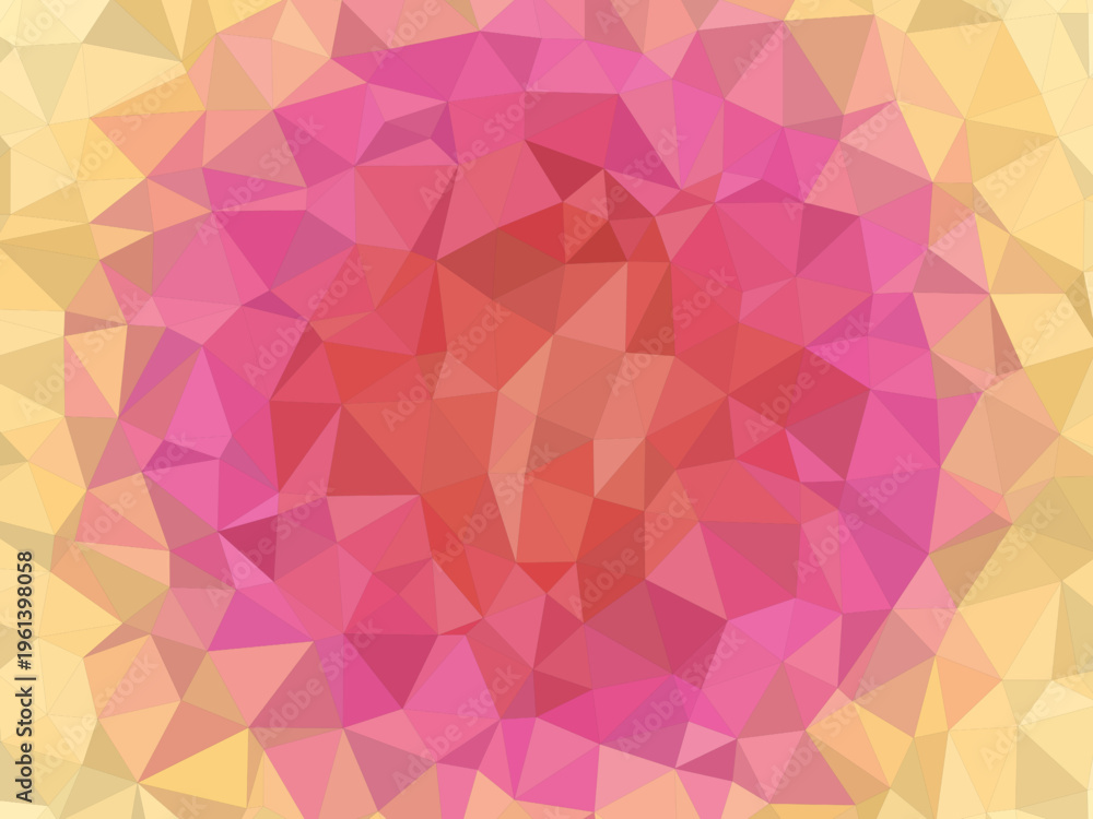 Obraz premium Geometric Crystal Grid Vibrant Triangulation Backdrop
