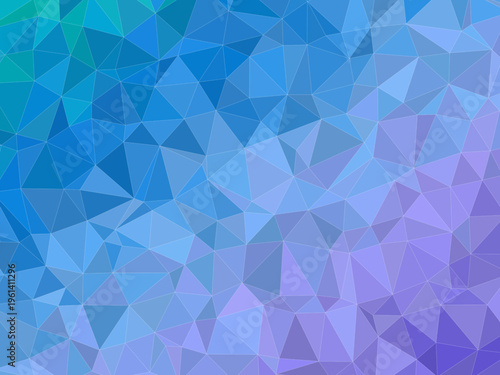 Colorful Low Poly Mosaic Pattern Digital Art Design
