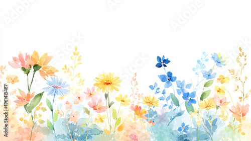 Elegant wedding invitation card background . Minimal hand painted watercolor Cosmosflowers texture template background. Design for wedding, vip cover, poster, rsvp moderncard. Valentine's Day