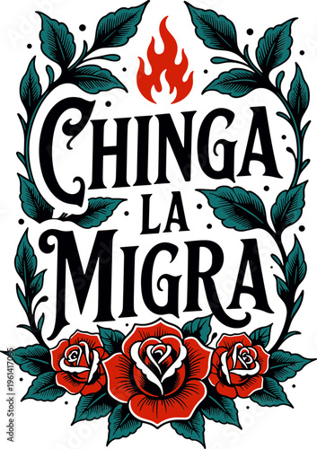 Chinga La Migra svg, Abolish ICE svg, No kings in America svg