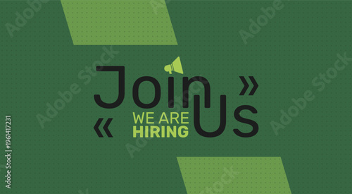 Join Us We Are Hiring Recruitment Announcement