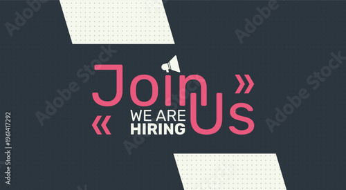 Join Us We Are Hiring Recruitment Announcement