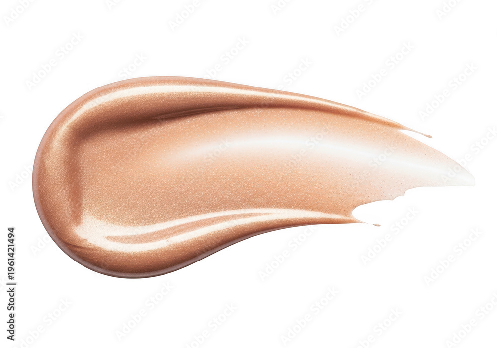 Fototapeta premium A smear of shimmery liquid highlighter