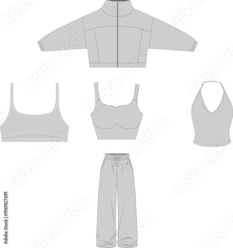 vectores ropa deportiva