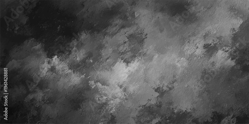 Abstract grunge background featuring old paper texture blended with dark blue clouds and misty smoke under a stormy night sky