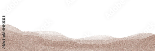 Chocolate and coffee powder, scattered cocoa on a light background. Particles of earth and dust. Brown sand texture.Top view of the cake.