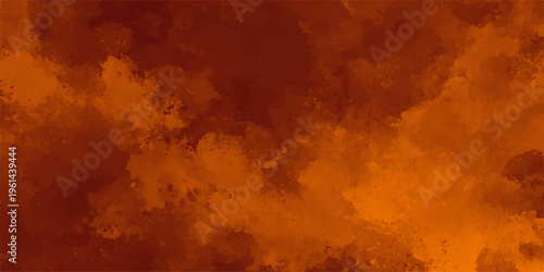 A vintage grunge wallpaper featuring a hot orange inferno flame and red smoke patterns over an old rusty metal texture with a burning heat paint design