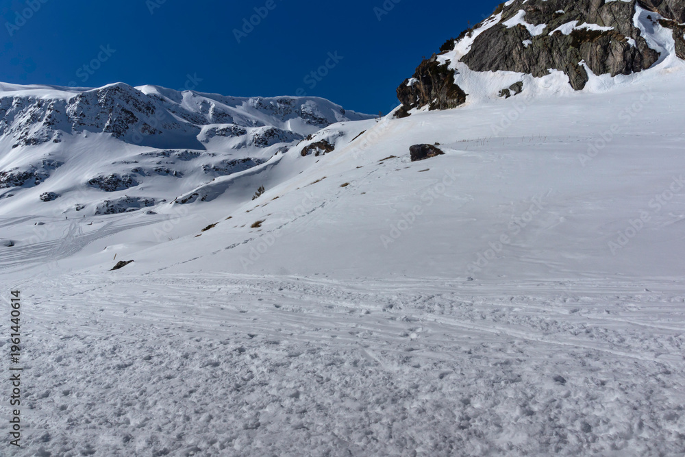 Obraz premium Rila Mountain near The Seven Rila Lakes, Bulgaria