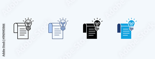 Concept Creation Multiple Icon Illustration Vector