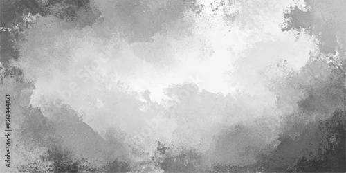 An abstract grunge background featuring old paper texture blended with dark storm clouds and ethereal blue mist under a faint moon