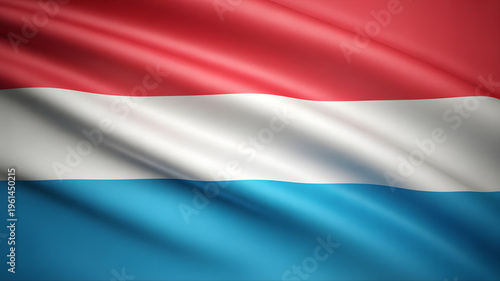 Free Download Vibrant red white and blue flag waving majestically, symbolizing national pride and unity in a dynamic display. - GFXLoad