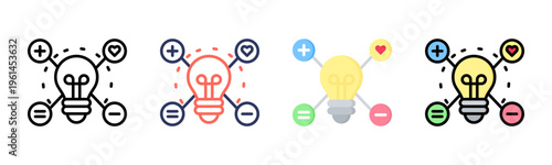 Intelligence icon sheet multiple style collection