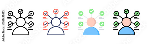 Proficiency icon sheet multiple style collection