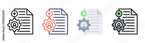 Competency icon sheet multiple style collection