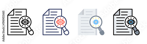 Scrutiny icon sheet multiple style collection