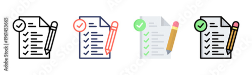 Criteria icon sheet multiple style collection
