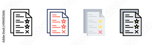 Result icon sheet multiple style collection