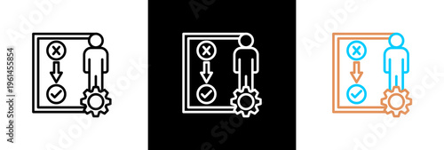 Refinement on white and black background