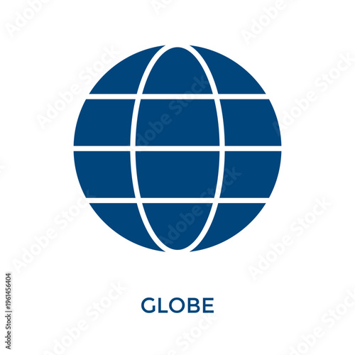 Globe Icon Dual Tone Style. Vector Illustration For Graphic Design