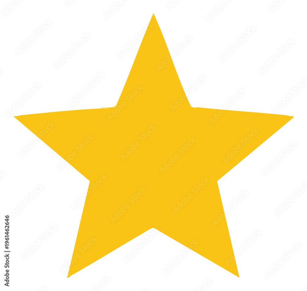 Obraz premium Golden Star Icon A Symbol of Achievement and Excellence.