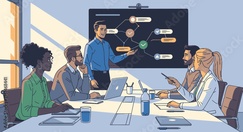 Business people in a meeting room 1.