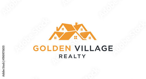 Golden Village Realty Logo Design.