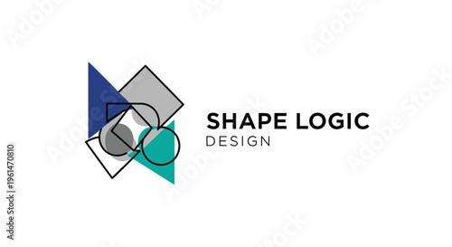 Shape Logic Design Geometric Logo.